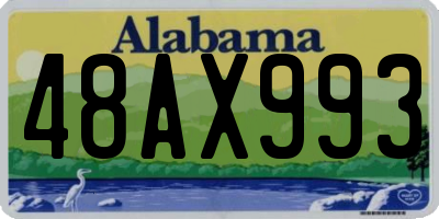 AL license plate 48AX993