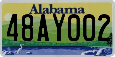 AL license plate 48AY002
