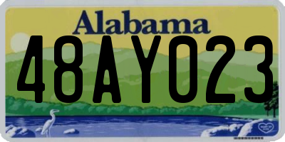 AL license plate 48AY023