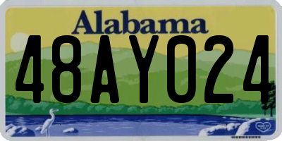 AL license plate 48AY024