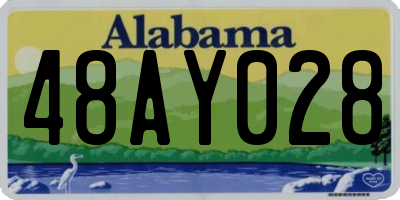 AL license plate 48AY028