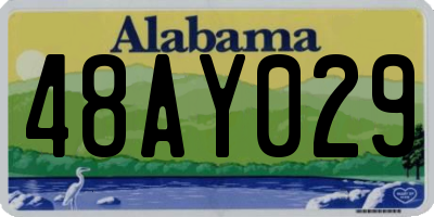 AL license plate 48AY029