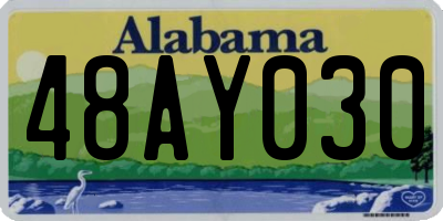 AL license plate 48AY030