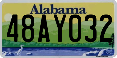 AL license plate 48AY032