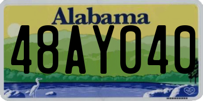 AL license plate 48AY040