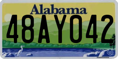 AL license plate 48AY042