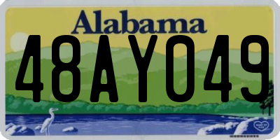 AL license plate 48AY049