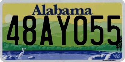AL license plate 48AY055