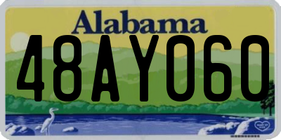 AL license plate 48AY060