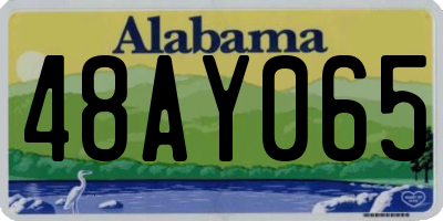 AL license plate 48AY065