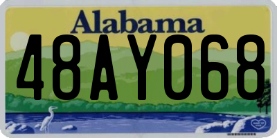 AL license plate 48AY068