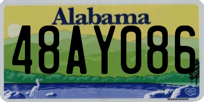 AL license plate 48AY086