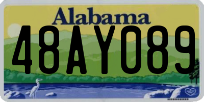 AL license plate 48AY089