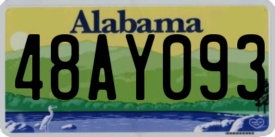 AL license plate 48AY093