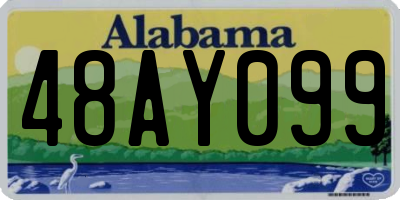 AL license plate 48AY099
