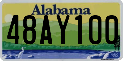 AL license plate 48AY100