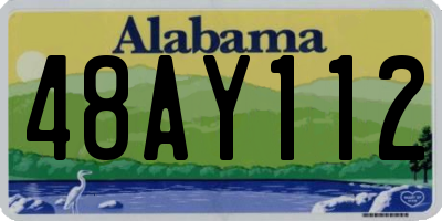 AL license plate 48AY112