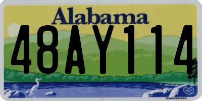 AL license plate 48AY114
