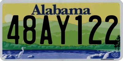 AL license plate 48AY122