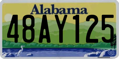 AL license plate 48AY125