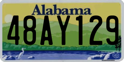 AL license plate 48AY129