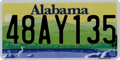 AL license plate 48AY135