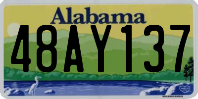 AL license plate 48AY137