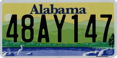 AL license plate 48AY147