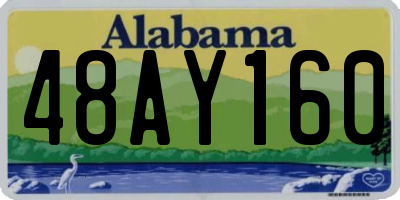 AL license plate 48AY160