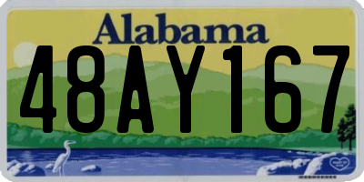 AL license plate 48AY167