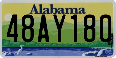 AL license plate 48AY180