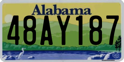 AL license plate 48AY187
