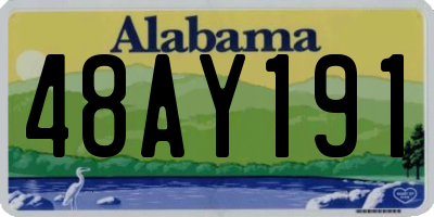 AL license plate 48AY191