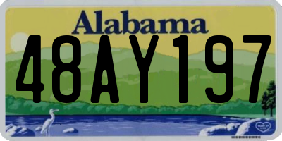AL license plate 48AY197