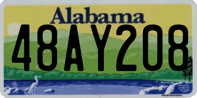 AL license plate 48AY208