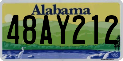 AL license plate 48AY212