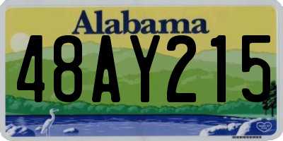 AL license plate 48AY215