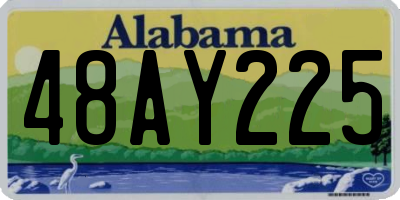 AL license plate 48AY225