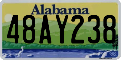 AL license plate 48AY238