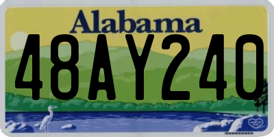 AL license plate 48AY240