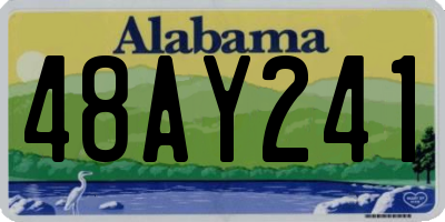 AL license plate 48AY241
