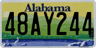 AL license plate 48AY244