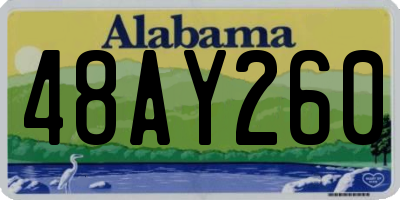 AL license plate 48AY260