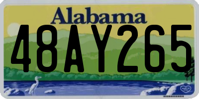 AL license plate 48AY265