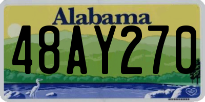 AL license plate 48AY270