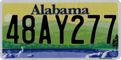 AL license plate 48AY277