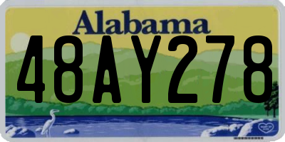 AL license plate 48AY278
