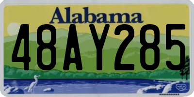 AL license plate 48AY285