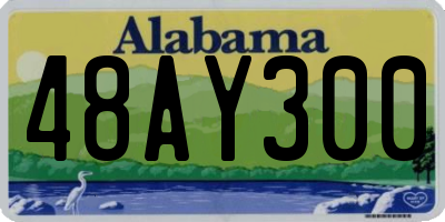 AL license plate 48AY300