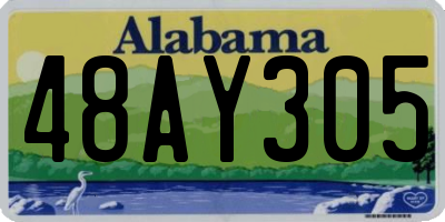 AL license plate 48AY305